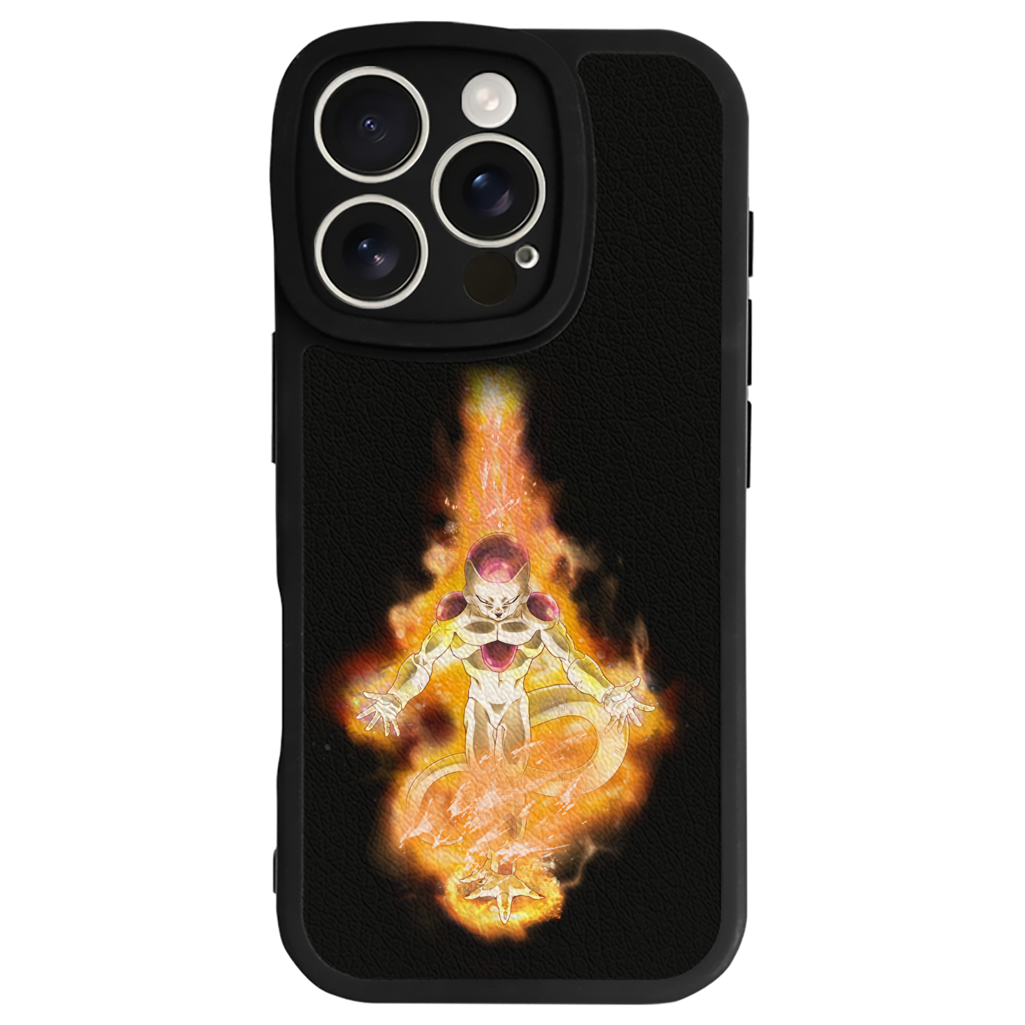 （画像用） ドラゴンボール フリーザ DRAGON BALL Frieza 【iPhone 16シリーズ対応】シリコンスマホケース（レザー調） 材質：シリコン